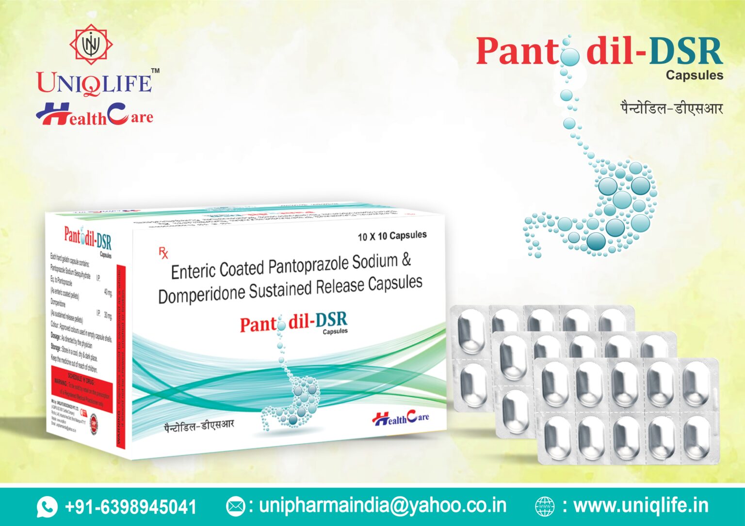 Pantodil DSR Tablet | Uniqlife BioSciences Pvt. Ltd